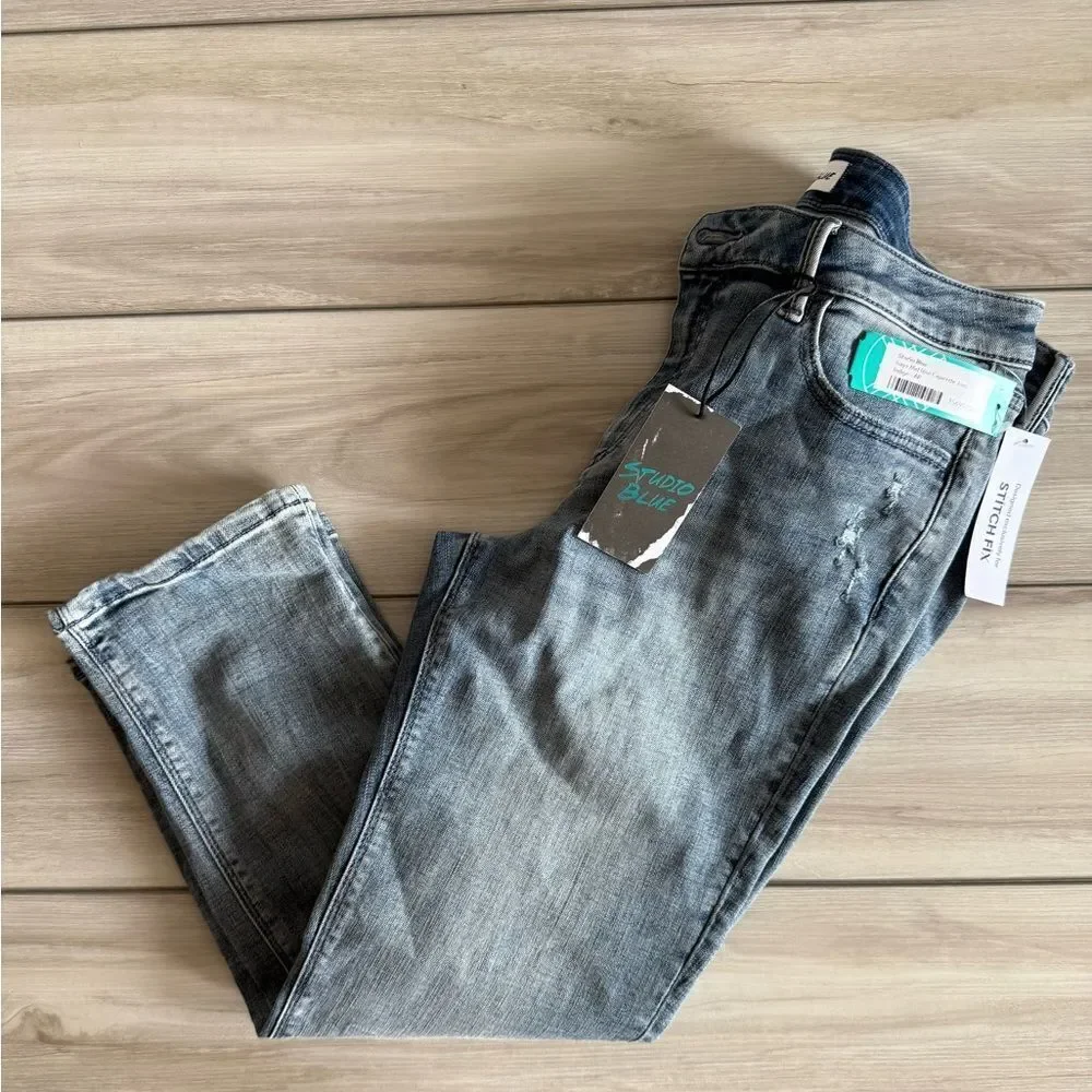 STUDIO BLUE Raya Mid Rise Cigarette Jean Blue 31P NWT STITCH FIX